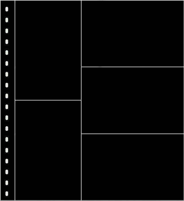 Black 021 5-Pocket Postcard Page