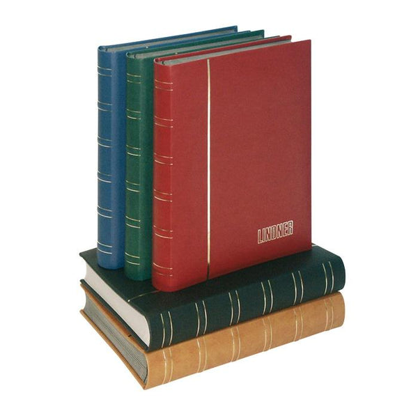 Stamp Collection Stockbook Leather Album 9 x 12 64 Black Pages Premium  Green