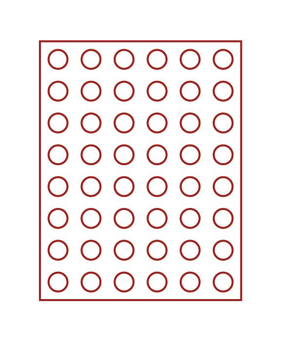 Box for 24.25mm Coins