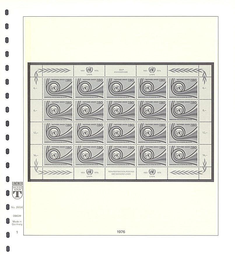United Nations Geneva Sheetlets