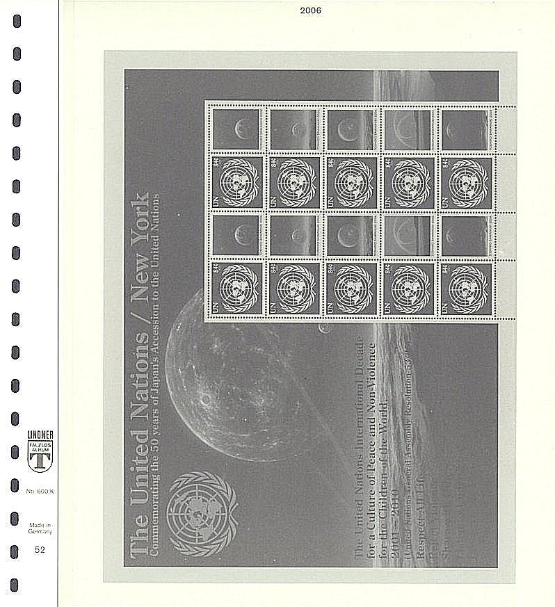 United Nations New York Sheetlets