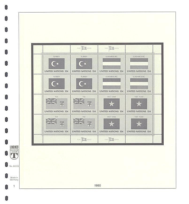 United Nations New York Flag Sheetlets