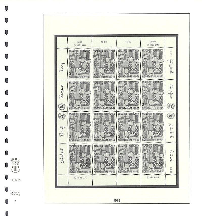 United Nations Vienna Sheetlets