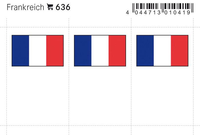 France Flag Labels