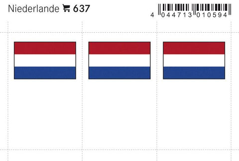 Netherlands Flag Labels