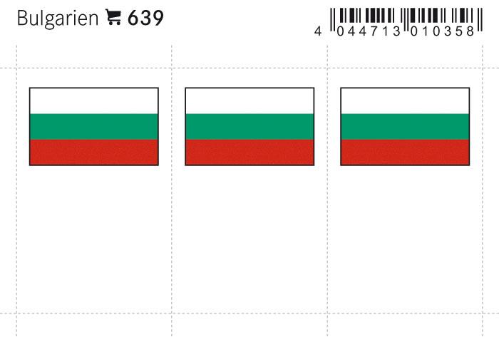 Bulgaria Flag Labels