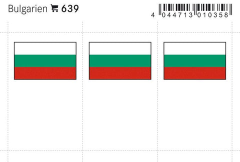 Bulgaria Flag Labels