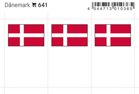 Denmark Flag Labels
