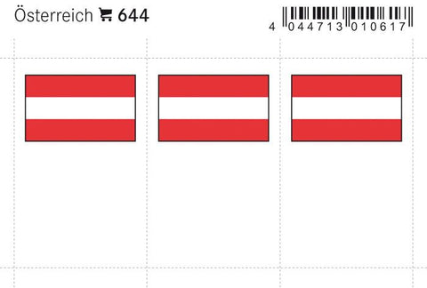 Austria Flag Labels