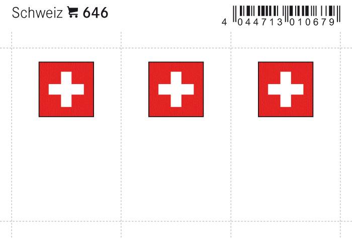 Switzerland Flag Labels