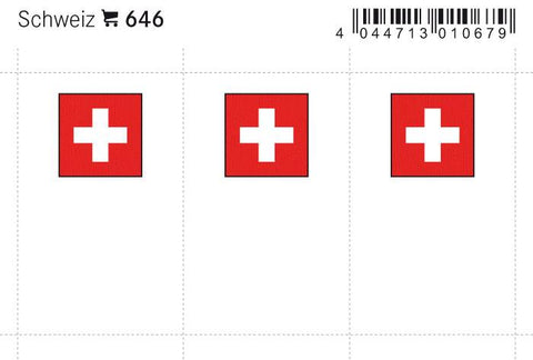 Switzerland Flag Labels