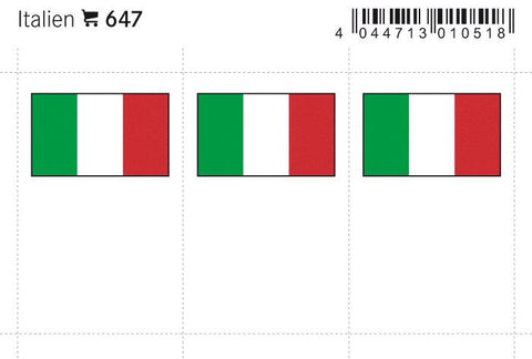 Italy Flag Labels