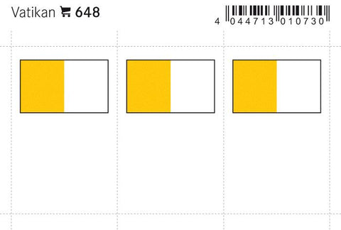Vatican Flag Labels