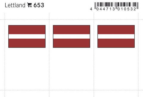 Latvia Flag Labels