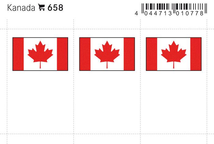 Canada Flag Labels
