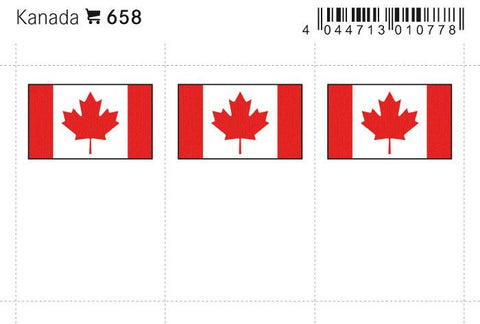 Canada Flag Labels