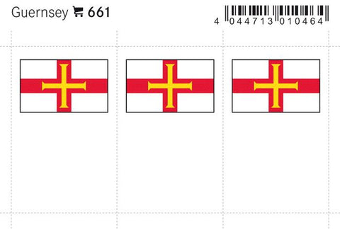Guernsey Flag Labels