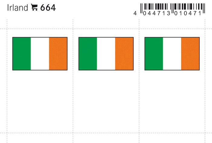 Ireland Flag Labels
