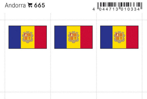 Andorra Flag Labels