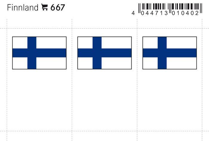 Finland Flag Labels