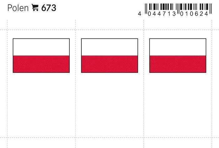 Poland Flag Labels