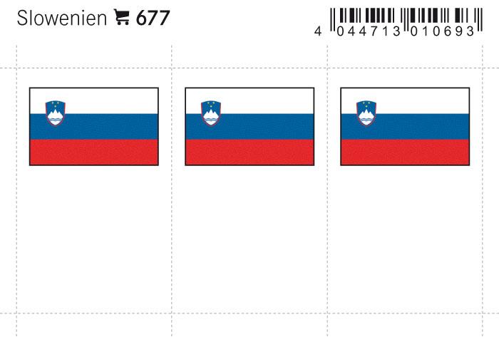 Slovenia Flag Labels