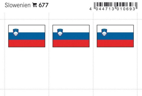 Slovenia Flag Labels