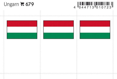 Hungary Flag Labels
