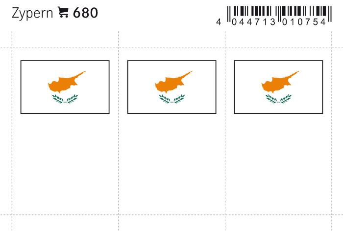 Cyprus Flag Labels