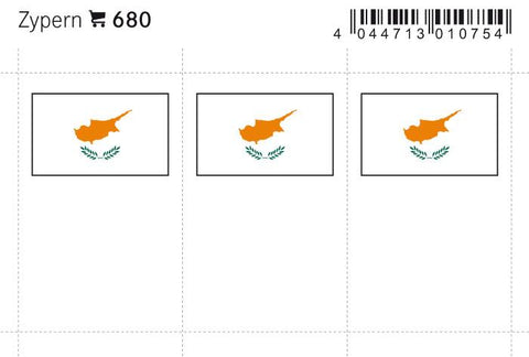 Cyprus Flag Labels