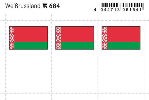 Belarus Flag Labels