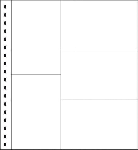 Clear 826 5-Pocket Postcard Page