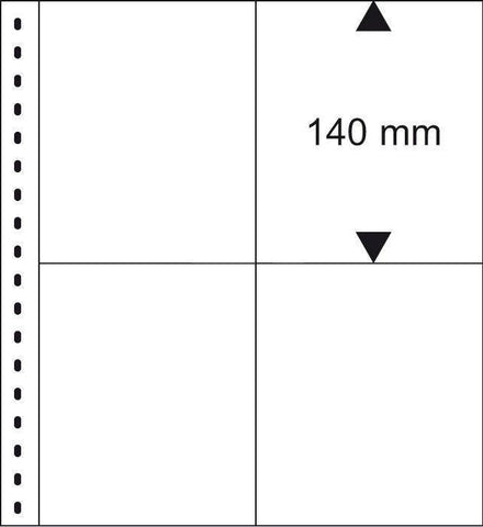 Clear 829 4-Pocket Postcard Page