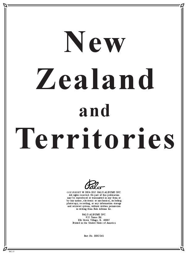 British New Zealand & Territories