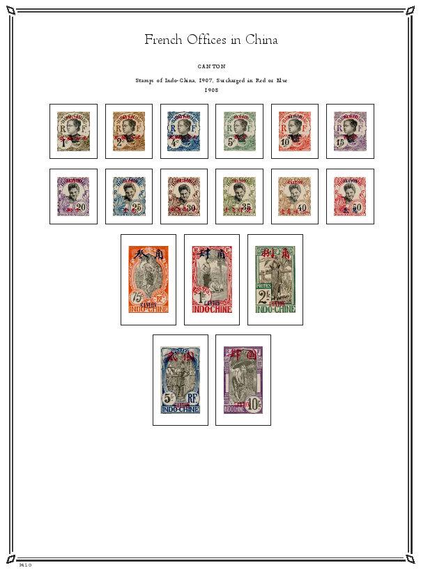 French Colonies, Offices & Europe