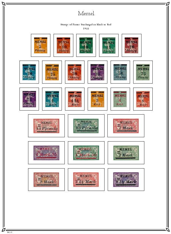 French Colonies, Offices & Europe