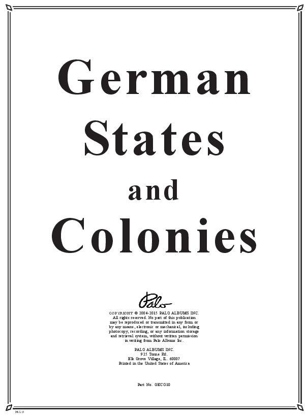 German States & Colonies