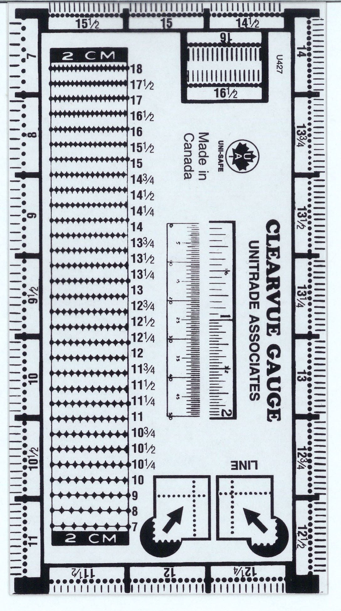 2-Piece Stamp Collecting Tool Kit - Philately Tweezers & Perforation Gauge For Collectors