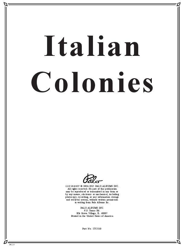 Italian Colonies