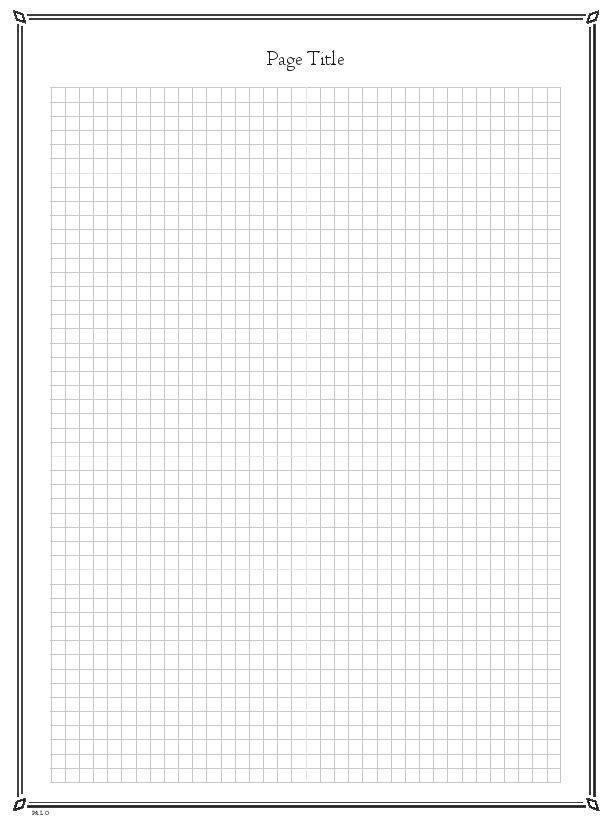 Blank Pages with Title