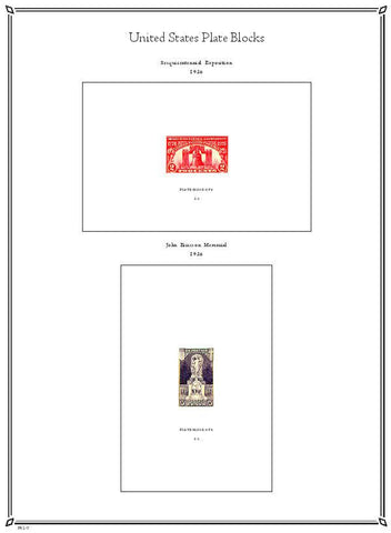 United States Plate Blocks